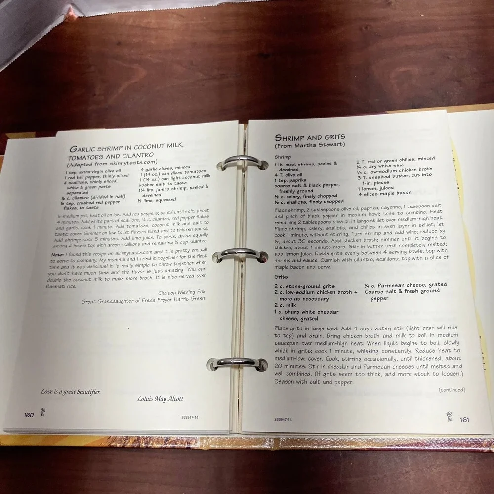 You Are My Sunshine Freyer Family 2014 Cookbook Morris Press Binder